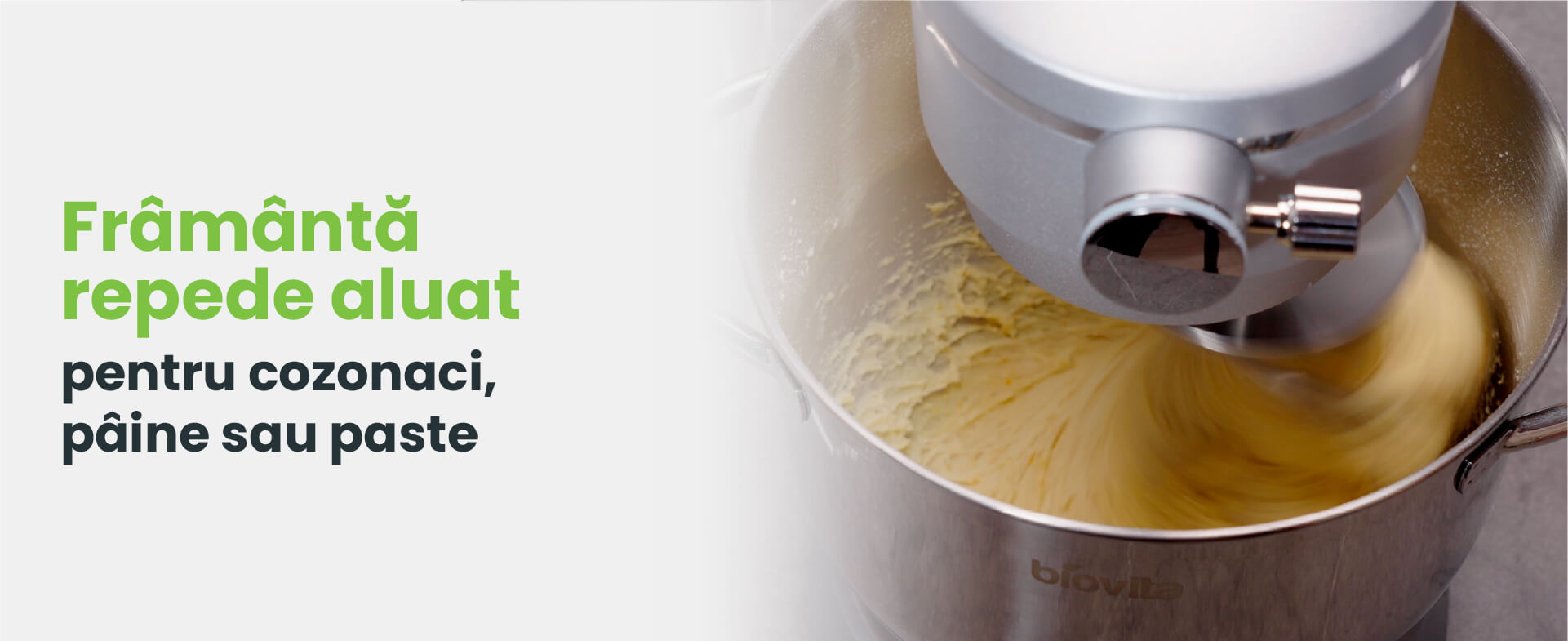 Mixer cu bol de 6 L din inox, 1800 W, 2 kg aluat, carcasă aluminiu, 10 viteze, timer, 3 accesorii inox, MB-1800-NOVA, argintiu - 3